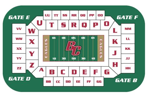 Bc Stadium Seating Map