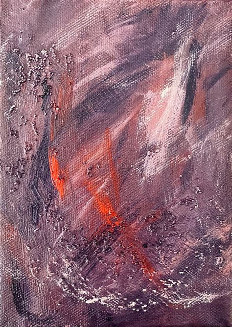 Red and Purple Abstract Art Canvas Red Abstract Art - Etsy