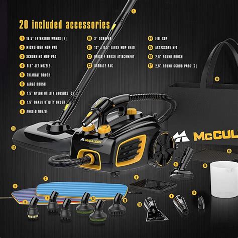 How to Use McCulloch MC1375 Canister Steam Cleaner - Cleaners Talk