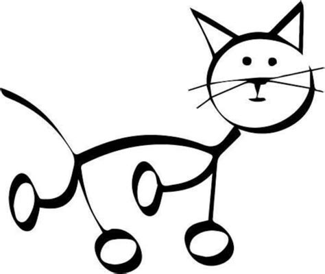 Cat Animal Stick Figure Car Window Vinyl Decal Sticker - Etsy