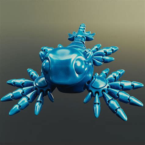 Blue Dragon flexi 3d printing model STL