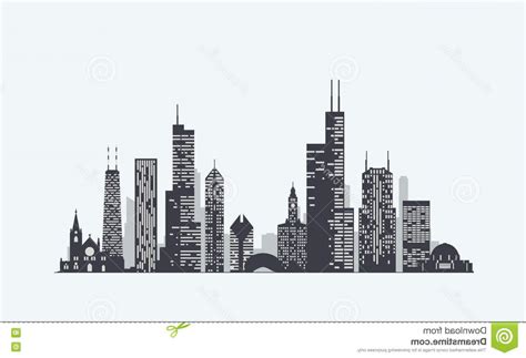 Chicago Skyline Outline Vector at Vectorified.com | Collection of Chicago Skyline Outline Vector ...