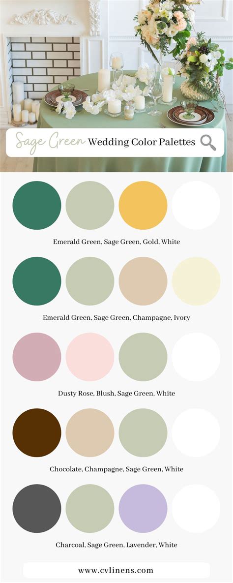 The ultimate sage green wedding color schemes for spring and summer ...