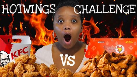 KFC VS CHICKEN LICKEN || HOTWINGS CHALLENGE - YouTube