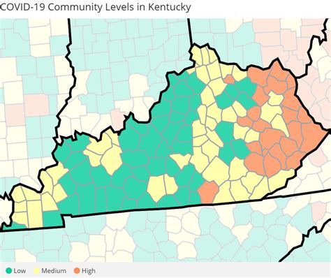 Latest Covid-19 risk map shows number of Ky. counties at elevated risk ...