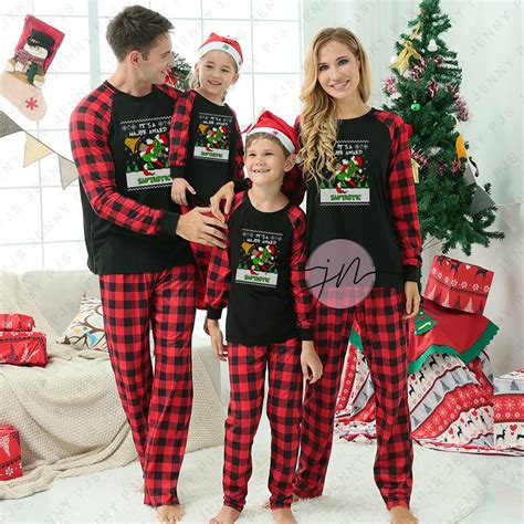 A Christmas Story Grinch Family Christmas Pajamas - Family Christmas ...