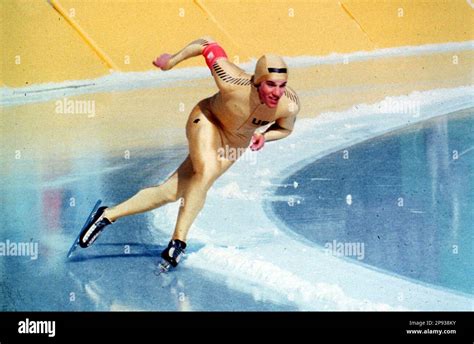 FILE – U.S. speedskater Eric Heiden competes in the 1500 meter event at ...