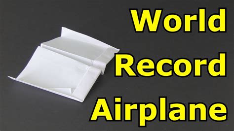 How to Make the Longest Flying Paper Airplane in the World - YouTube