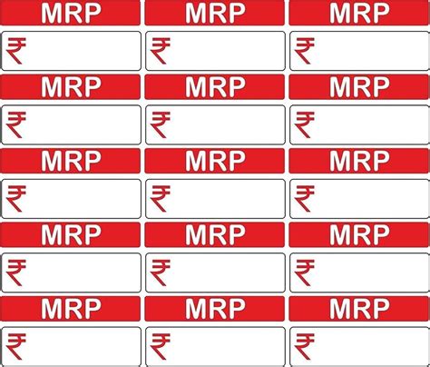 Mrp Labels at best price in Faridabad by Desire Labels | ID: 2851946172697