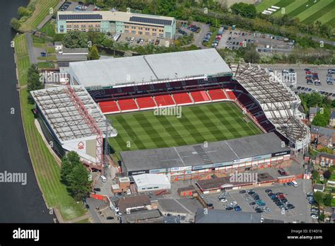 An aerial view of The City Ground, home of Nottingham Forest FC Stock ...