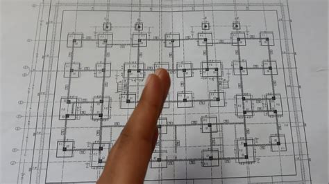 How to Read Building Foundations Drawing plans | Column Footings Detail ...