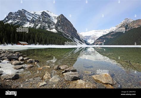 Lake Louise and Fairview Mountain - Banff National Park, Canada Stock ...