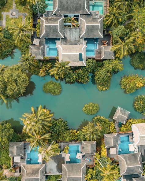 Anantara Mai Khao Phuket Villas Resort – Thailand – Lagoon Overhead Aerial View – TRAVOH