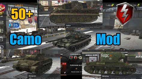 Wot Blitz | 50+ Historical Camuflage's Skin Mod | Tutorial and Review - YouTube