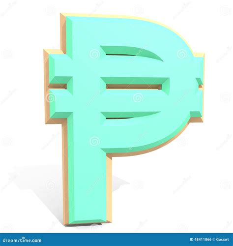 Philippine Peso Symbol On Blue Advertising Wobblers. Cartoon Vector ...