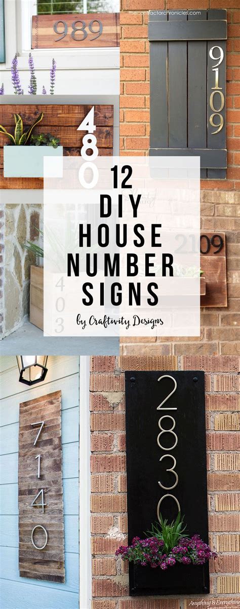 DIY House Number Signs | House Address Sign