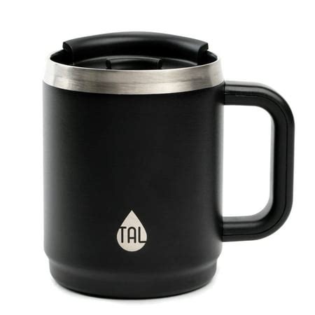 TAL Black 14oz Stainless Steel Boulder Travel Coffee Mug - Walmart.com