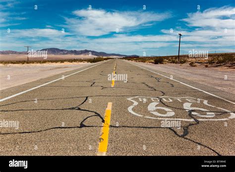 The historic Route 66, Ludlow, California, USA, North America Stock ...