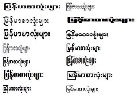 ေတာင္သမန္သားေလး: ttf ျမန္မာေဖာင့္ဒီဇိုင္းအစုံ ေဒါင္းၾကမယ္