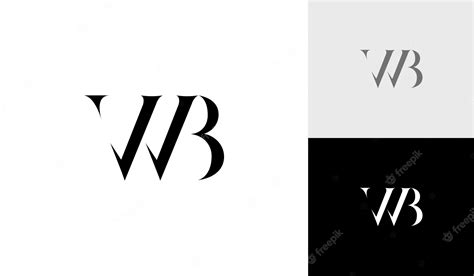 Premium Vector | Letter WB monogram logo design vector