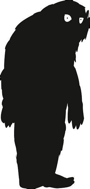 Silhouette Of Yeti Stock Illustration - Download Image Now - iStock