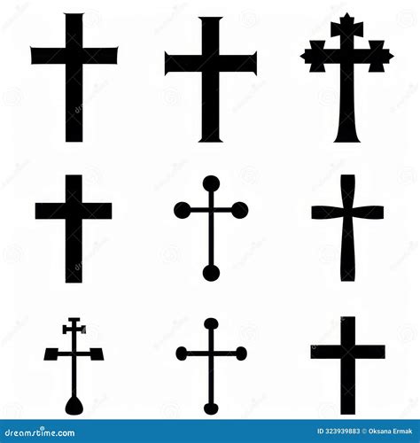 Cross Icon, Christianity Religion Symbol, Christian Sign, Cross Shape ...