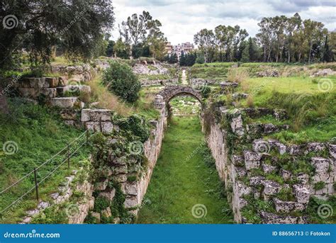 Ancient ruins in Syracuse stock image. Image of siracusa - 88656713