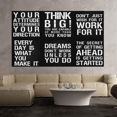 Inspirational Wall Art Decor Posters For Office, Gym, Living Room ...