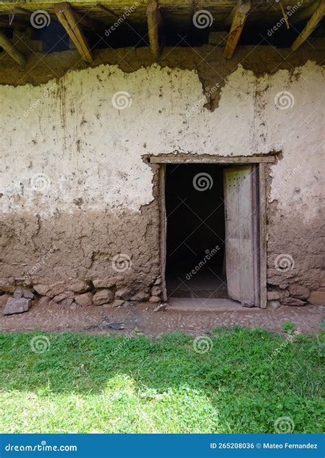 Old White House with a Wooden Roof and Door Stock Photo - Image of ...