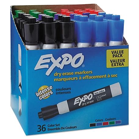 Expo Low Odor Dry Erase Marker Kit, Expo Spray