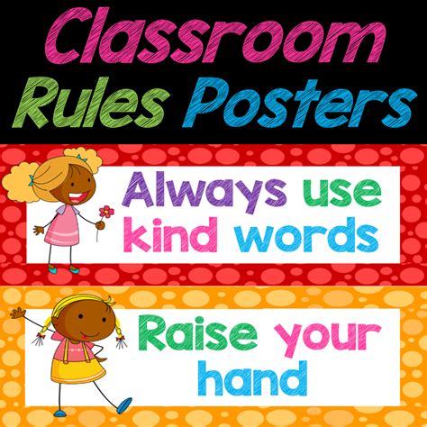 Classroom Rules Posters, Flashcards, Decor - Made By Teachers