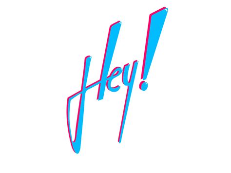 Hey! [Typography Logo] on Behance