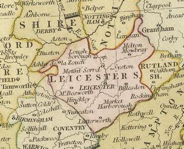 History of Leicestershire | Map and description for the county