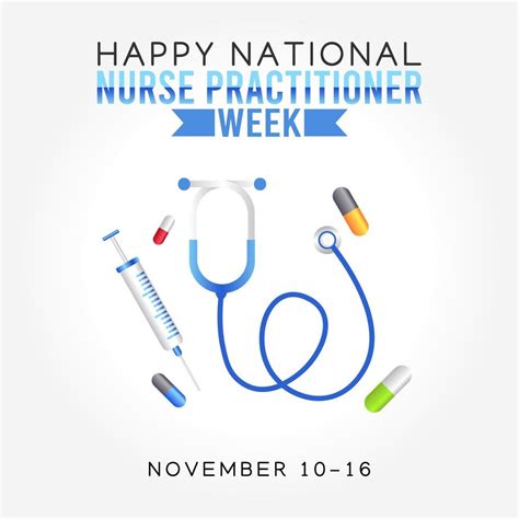 Happy national nurse practitioner week vector illustration 5481416 ...