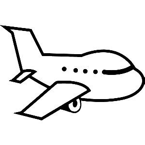 Aeroplane Clipart Black And White - ClipArt Best