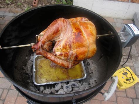 Ontario Smoke Pit: Charcoal BBQ Rotisserie Turkey