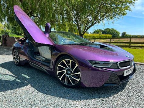 2017 BMW i8 Individual Purple Coupe Auto Hybrid 4WD 19k Miles FSH 1.5 ...