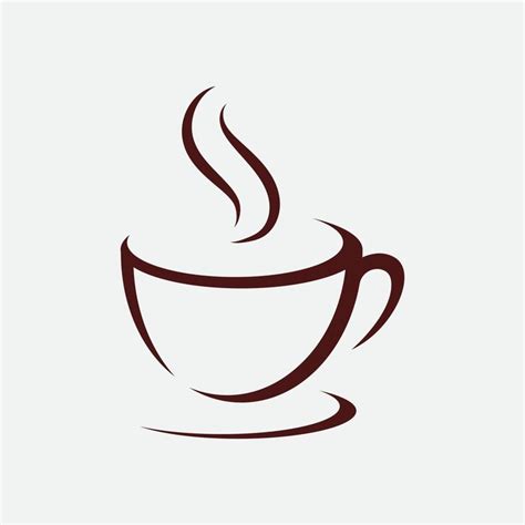 Coffee cup Logo coffee shop vector icon design | Cafe logo design, Logo ...