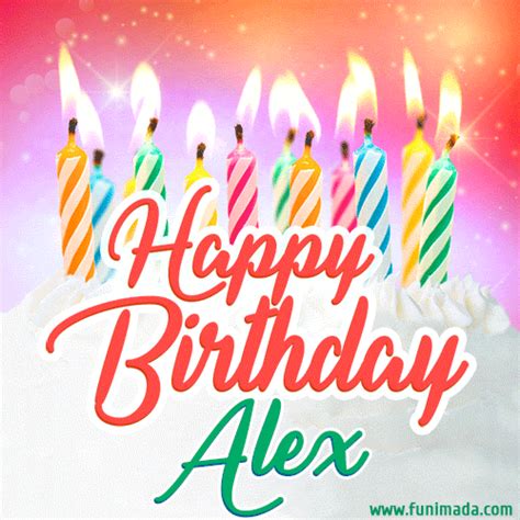 Happy Birthday Alex GIFs for Her - Download on Funimada.com