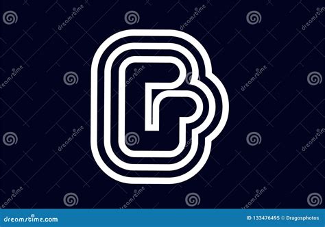 Black and White Alphabet Letter G Logo Company Icon Design Stock Vector ...