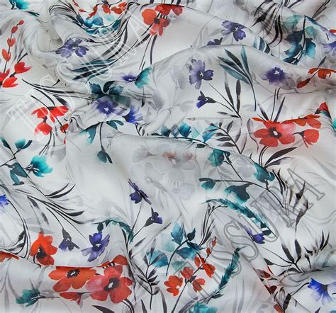 Silk Chiffon Fabric: 30% Off for 100% Silk Fabrics from Italy, SKU 00061781 at $54 — Buy Silk ...