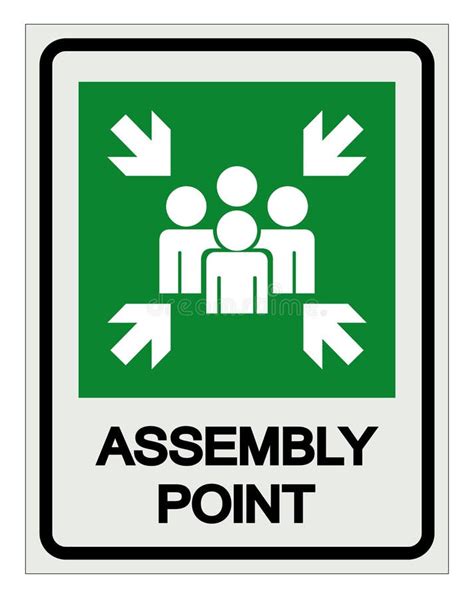 Emergency Assembly Point Symbol Sign, Vector Illustration, Isolated on ...