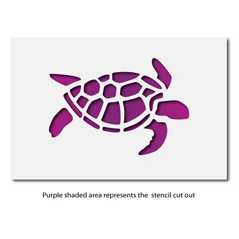 Turtle Stencil - Nautical Theme Craft Template | CraftStar