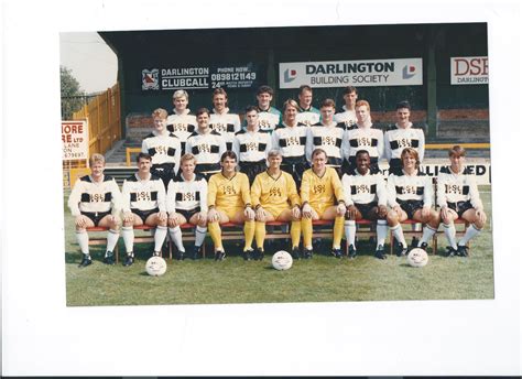 Who are these in the 1990/91 squad? - Darlington Football Club