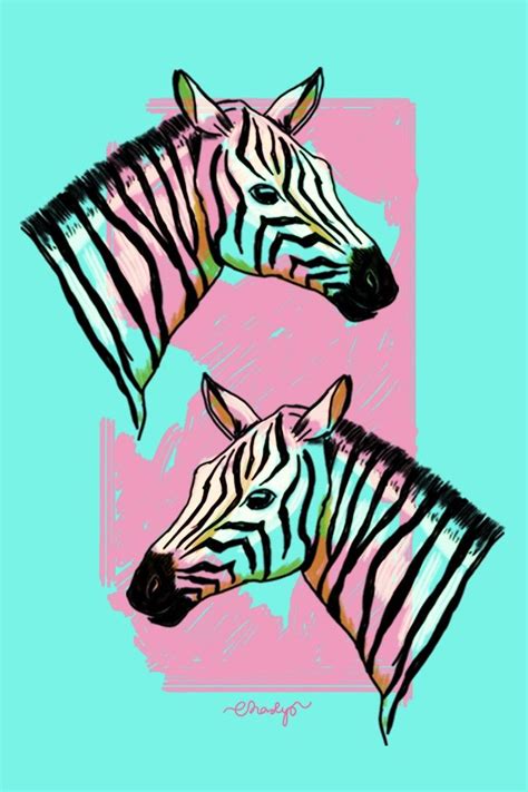 Zebra love | Zebra illustration, Animal print wallpaper, Animal illustration