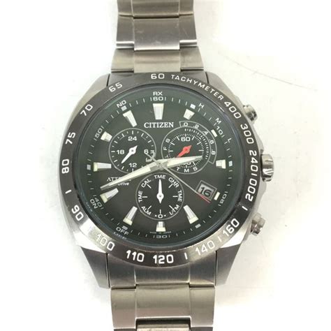 [Used] Citizen Solar Watch/Analog/Stainless Steel/Black/E610-T016251 ...