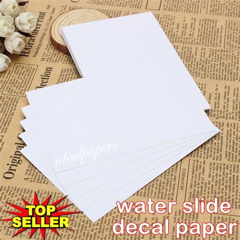 water slide decal paper A4 size white and clear | Shopee Philippines