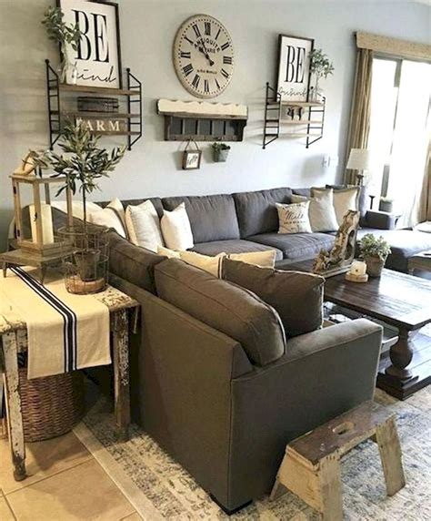 35 Incredible Rustic Farmhouse Living Room Design Ideas - MAGZHOUSE