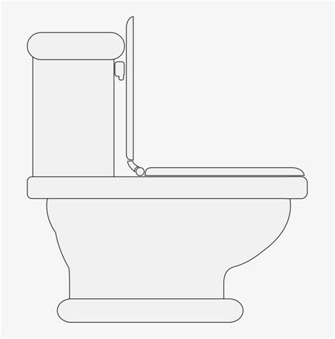 Toilet & Bidet Seats Bathroom Public Toilet - Toilet Drawing Side View ...