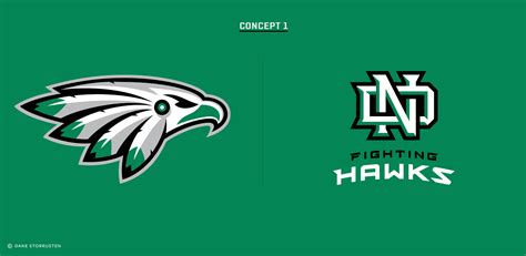 North Dakota Fighting Hawks Brand Concepts on Behance. I'm so not for ...